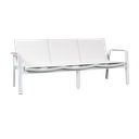 SOFA NOFI 2.0 380144 ALUM HG-PD-0022 TELA HG-FA-2043 BLANCO