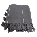 COLCHA KS GRIS OSCURO LINEAS